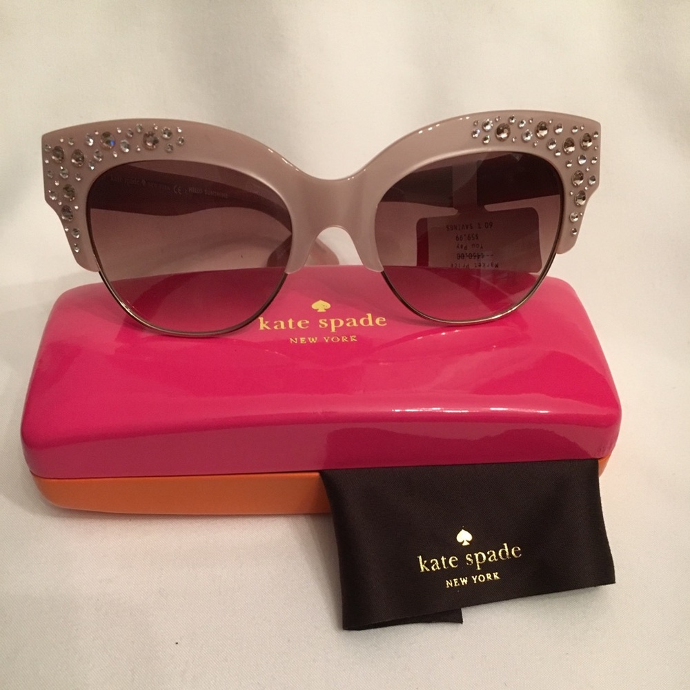 NWT Kate Spade Sunglasses - Dusty Pink w/Case